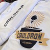 Cauldron shirt with black and gold shimmer ink.
