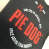 Pie Dogs located in Fullerton. Vibrant red on black, no problem.
